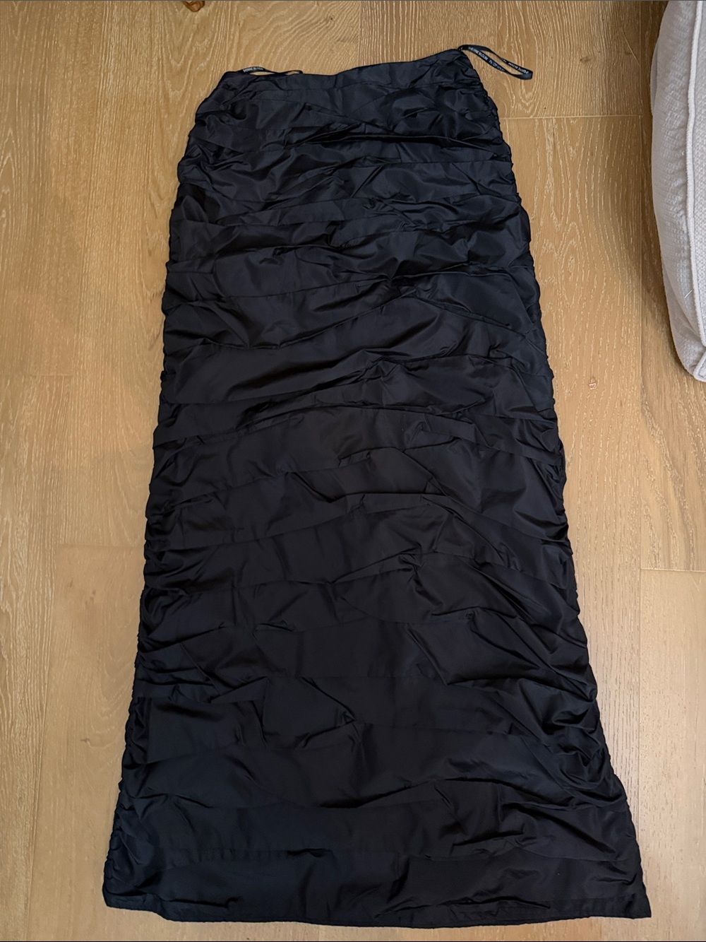 Chetta B .Black Ruched Maxi Skirt - Sherrie bloom Peter noviello